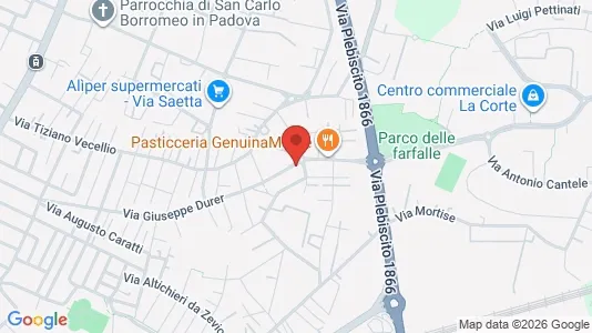 Apartments for rent i Padua - kort over placeringen