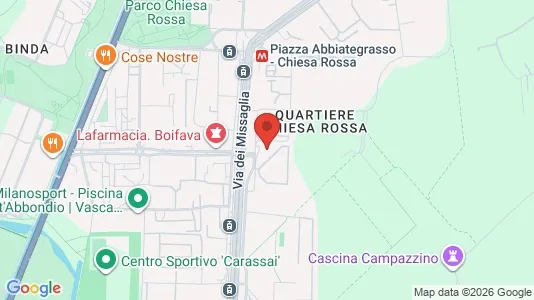Rooms for rent i Milano Zona 5 - Vigentino, Chiaravalle, Gratosoglio - kort over placeringen