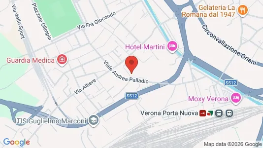 Apartments for rent i Verona - kort over placeringen