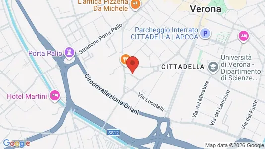 Apartments for rent i Verona - kort over placeringen