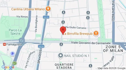 Rooms for rent i Milano Zona 5 - Vigentino, Chiaravalle, Gratosoglio - kort over placeringen