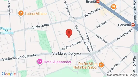 Rooms for rent i Milano Zona 5 - Vigentino, Chiaravalle, Gratosoglio - kort over placeringen