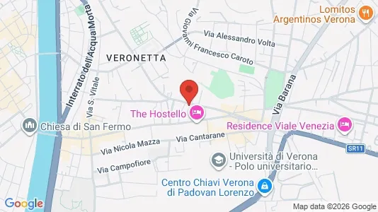 Apartments for rent i Verona - kort over placeringen