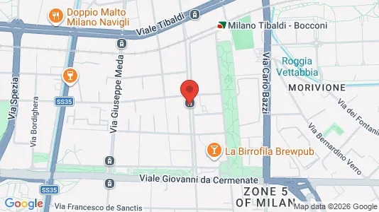 Rooms for rent i Milano Zona 5 - Vigentino, Chiaravalle, Gratosoglio - kort over placeringen