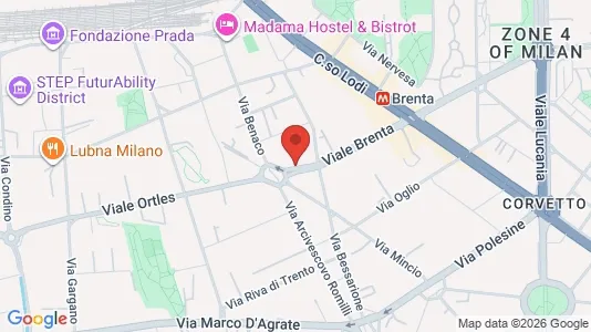 Apartments for rent i Milano Zona 5 - Vigentino, Chiaravalle, Gratosoglio - kort over placeringen