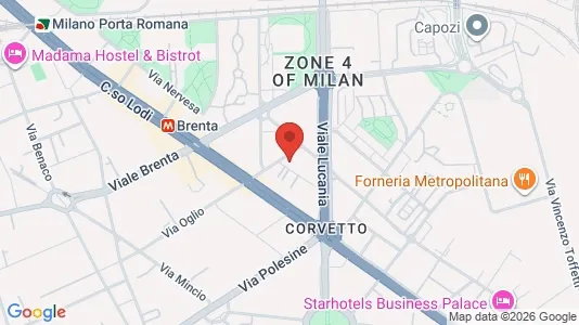 Apartments for rent i Milano Zona 5 - Vigentino, Chiaravalle, Gratosoglio - kort over placeringen