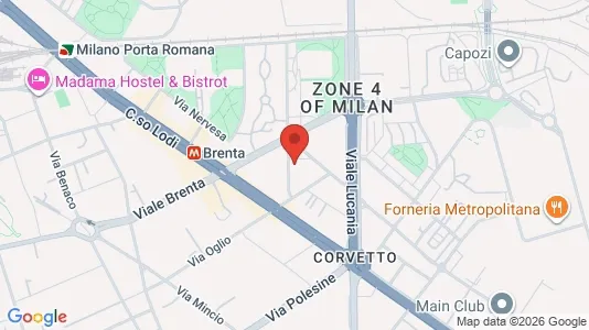 Apartments for rent i Milano Zona 5 - Vigentino, Chiaravalle, Gratosoglio - kort over placeringen