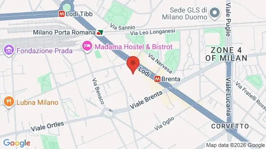 Apartments for rent i Milano Zona 5 - Vigentino, Chiaravalle, Gratosoglio - kort over placeringen