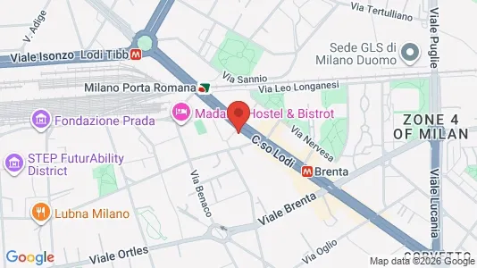 Apartments for rent i Milano Zona 5 - Vigentino, Chiaravalle, Gratosoglio - kort over placeringen