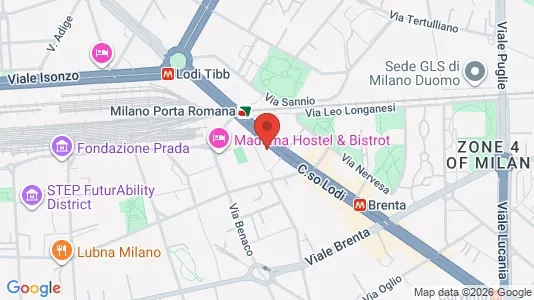 Apartments for rent i Milano Zona 5 - Vigentino, Chiaravalle, Gratosoglio - kort over placeringen
