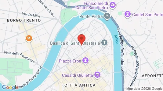 Apartments for rent i Verona - kort over placeringen