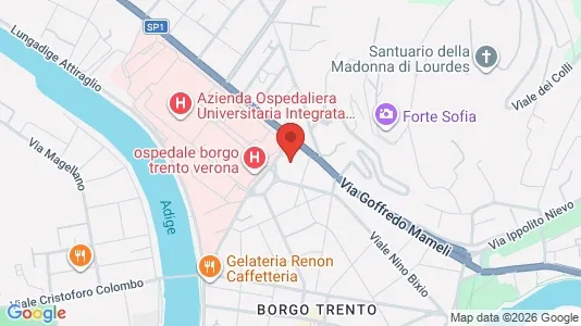 Rooms for rent i Verona - kort over placeringen