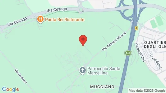 Apartments for rent i Milano Zona 7 - Baggio, De Angeli, San Siro - kort over placeringen