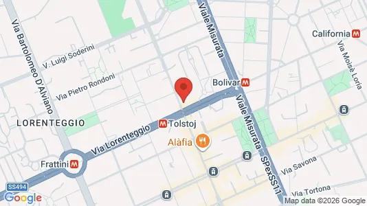 Rooms for rent i Milano Zona 6 - Barona, Lorenteggio - kort over placeringen