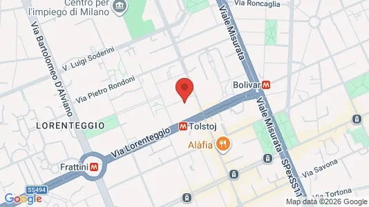 Rooms for rent i Milano Zona 6 - Barona, Lorenteggio - kort over placeringen