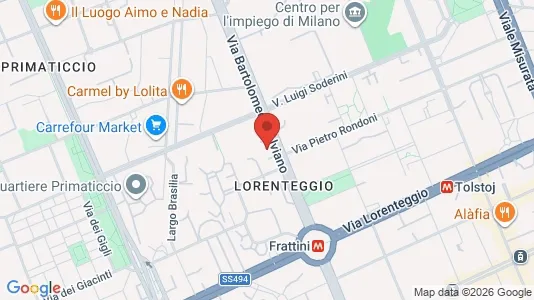 Rooms for rent i Milano Zona 6 - Barona, Lorenteggio - kort over placeringen