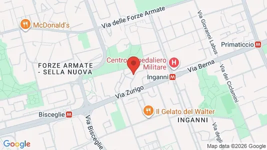 Rooms for rent i Milano Zona 6 - Barona, Lorenteggio - kort over placeringen