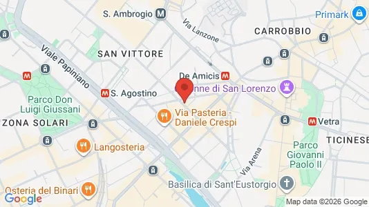 Apartments for rent i Milano Zona 1 - Centro storico - kort over placeringen