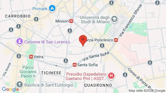 Apartments for rent i Milano Zona 1 - Centro storico - kort over placeringen