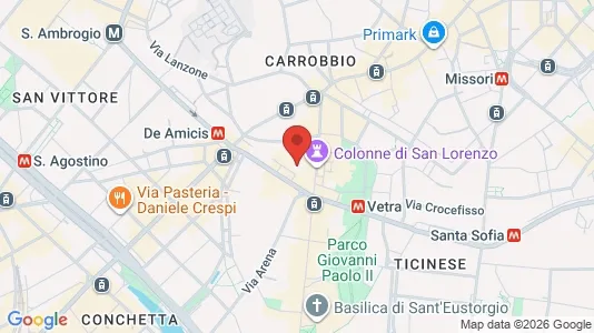 Apartments for rent i Milano Zona 1 - Centro storico - kort over placeringen