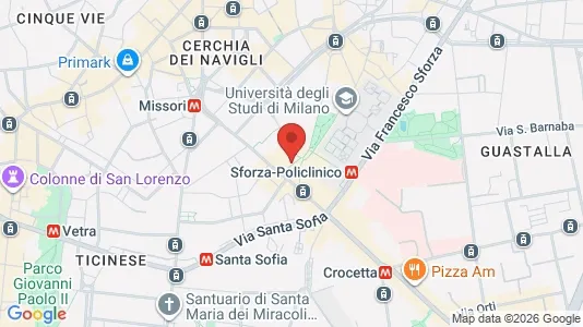Apartments for rent i Milano Zona 1 - Centro storico - kort over placeringen