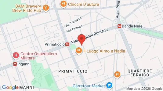 Rooms for rent i Milano Zona 6 - Barona, Lorenteggio - kort over placeringen