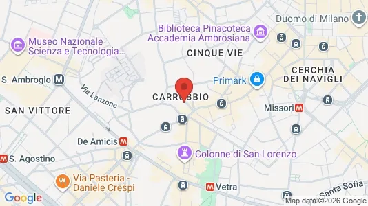 Apartments for rent i Milano Zona 1 - Centro storico - kort over placeringen
