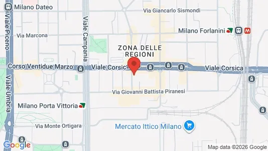 Rooms for rent i Milano Zona 4 - Vittoria, Forlanini - kort over placeringen