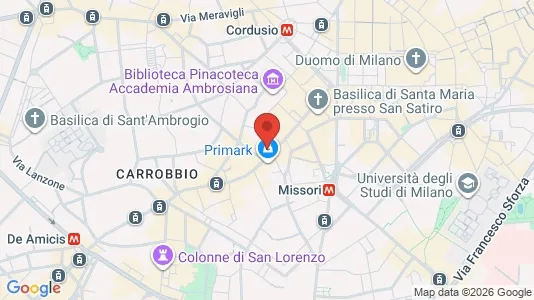 Apartments for rent i Milano Zona 1 - Centro storico - kort over placeringen