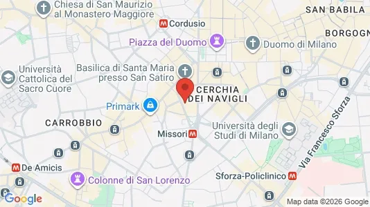 Apartments for rent i Milano Zona 1 - Centro storico - kort over placeringen