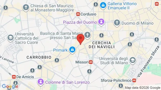 Apartments for rent i Milano Zona 1 - Centro storico - kort over placeringen