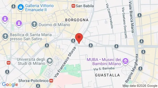 Apartments for rent i Milano Zona 1 - Centro storico - kort over placeringen