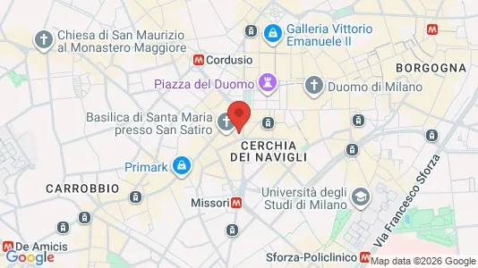 Apartments for rent i Milano Zona 1 - Centro storico - kort over placeringen
