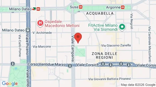 Rooms for rent i Milano Zona 3 - Porta Venezia, Città Studi, Lambrate - kort over placeringen
