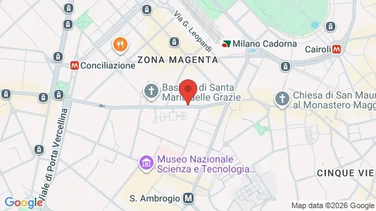 Apartments for rent i Milano Zona 1 - Centro storico - kort over placeringen