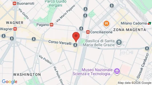 Apartments for rent i Milano Zona 1 - Centro storico - kort over placeringen