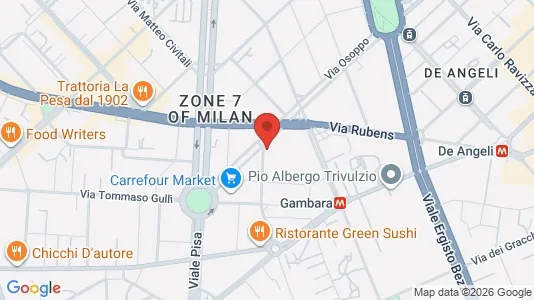 Rooms for rent i Milano Zona 6 - Barona, Lorenteggio - kort over placeringen