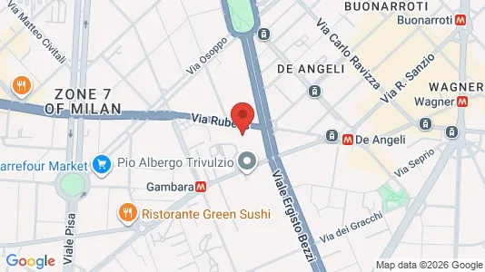 Apartments for rent i Milano Zona 7 - Baggio, De Angeli, San Siro - kort over placeringen