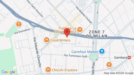 Rooms for rent i Milano Zona 6 - Barona, Lorenteggio - kort over placeringen