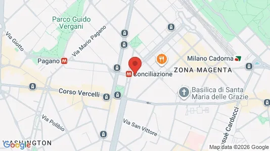 Apartments for rent i Milano Zona 1 - Centro storico - kort over placeringen