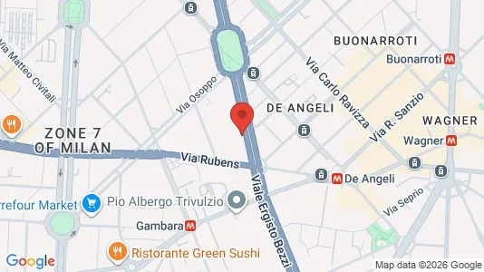 Apartments for rent i Milano Zona 7 - Baggio, De Angeli, San Siro - kort over placeringen