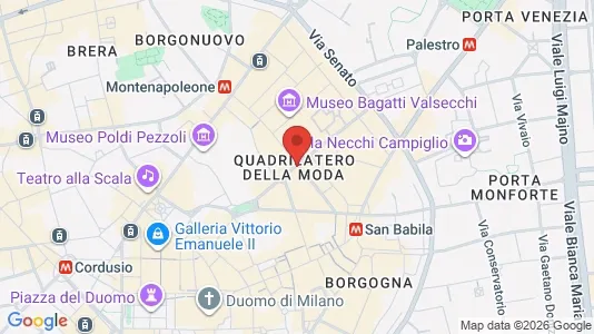 Apartments for rent i Milano Zona 1 - Centro storico - kort over placeringen