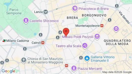 Apartments for rent i Milano Zona 1 - Centro storico - kort over placeringen
