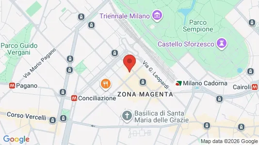 Apartments for rent i Milano Zona 1 - Centro storico - kort over placeringen