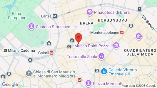 Apartments for rent i Milano Zona 1 - Centro storico - kort over placeringen