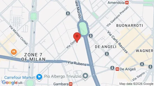 Apartments for rent i Milano Zona 7 - Baggio, De Angeli, San Siro - kort over placeringen