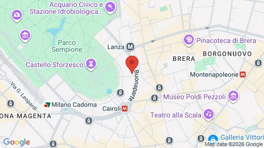 Apartments for rent i Milano Zona 1 - Centro storico - kort over placeringen