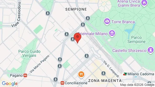 Apartments for rent i Milano Zona 1 - Centro storico - kort over placeringen