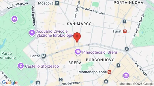 Apartments for rent i Milano Zona 1 - Centro storico - kort over placeringen