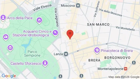 Apartments for rent i Milano Zona 1 - Centro storico - kort over placeringen